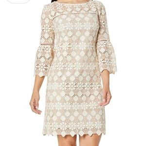 Trina Turk Neutral Lace Dress Size 2